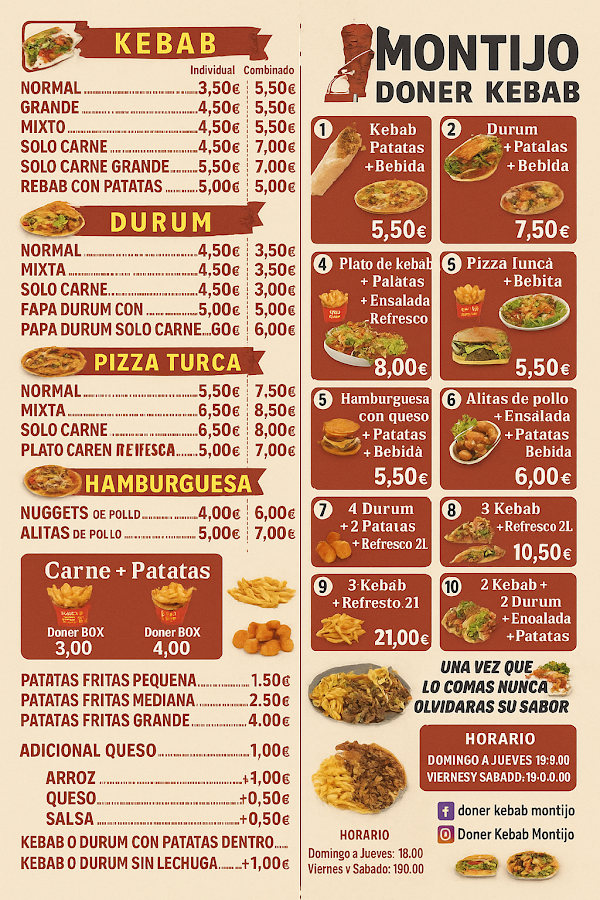 Doner kebab Montijo.